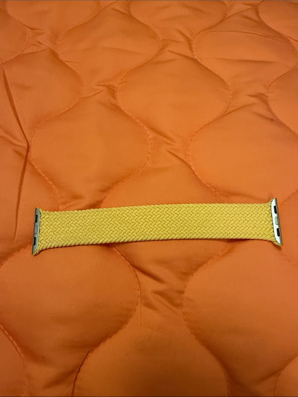 Apple Yellow Braided Solo Loop Style Watch Band
